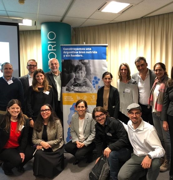 Staff from FLPC and GFN gather with stakeholders in Argentina.