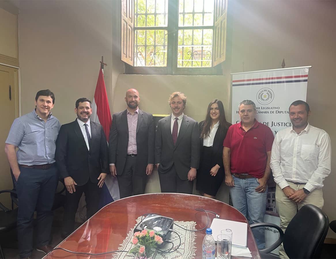 Staff from FLPC and Fundación Banco de Alimentos Paraguay conduct stakeholder interviews with government officials (Photo: Harvard Law School Food Law & Policy Clinic)